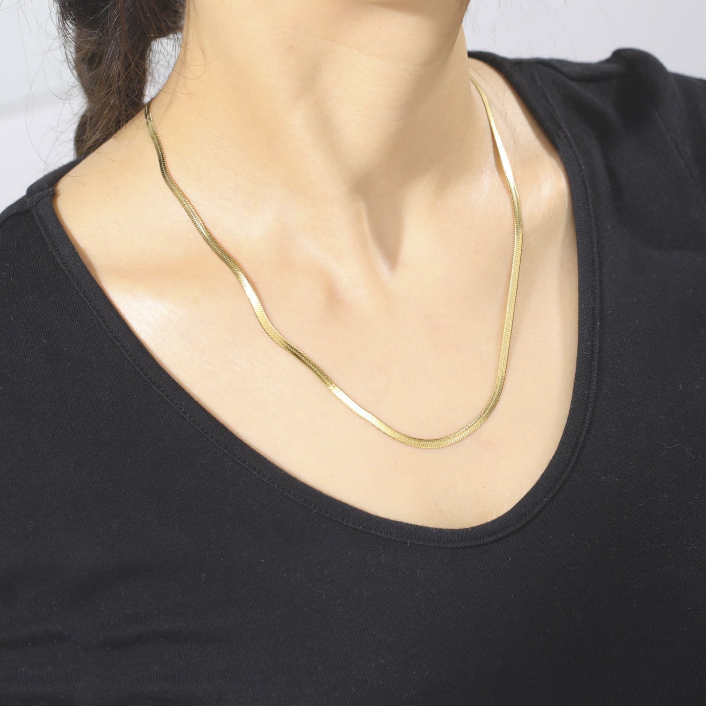 Hailey Herringbone Necklace